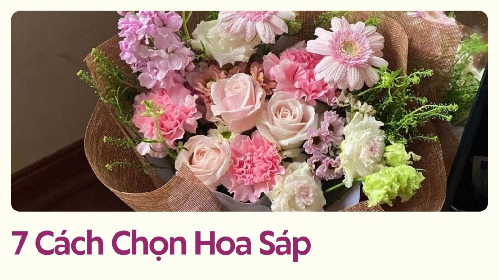 7 cách chọn hoa sáp